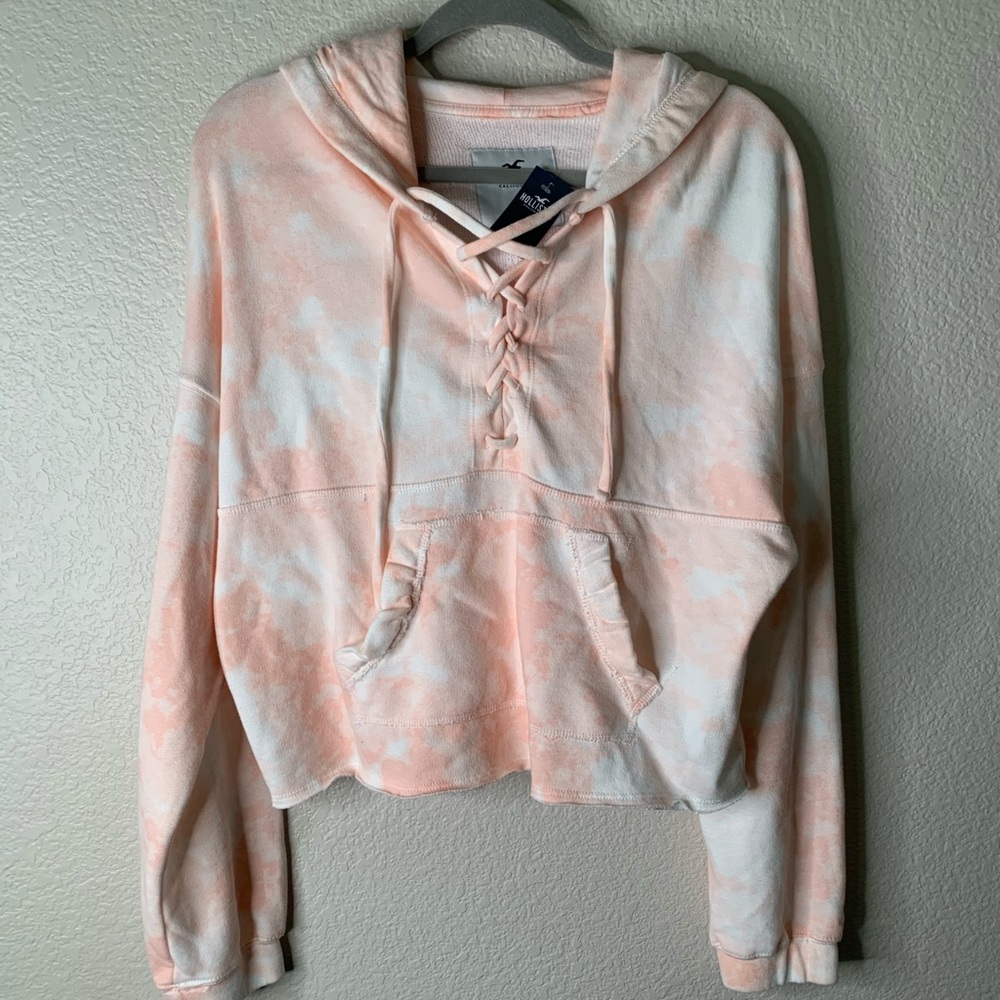 HOLLISTER Pink Tie Dye Hoodie size M D705